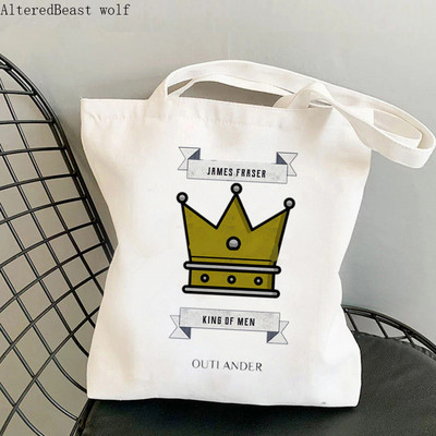 Ženska torba za kupnju ljubavnica Outlander Printed Kawaii torba Harajuku Shopping platnena torba za kupnju torba za djevojku Ženska torba na rame