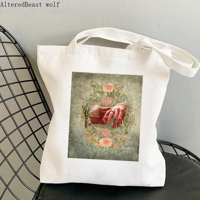 Ženska torba za kupnju ljubavnica Outlander Printed Kawaii torba Harajuku Shopping platnena torba za kupnju torba za djevojku Ženska torba na rame