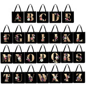 Γυναικείες τσάντες ώμου casual Τσάντες τσάντες λινό πάρτι Alphabet στάμπες Τσάντες τσάντες μεγάλης χωρητικότητας