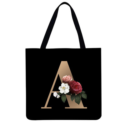 Γυναικείες τσάντες ώμου casual Τσάντες τσάντες λινό πάρτι Alphabet στάμπες Τσάντες τσάντες μεγάλης χωρητικότητας