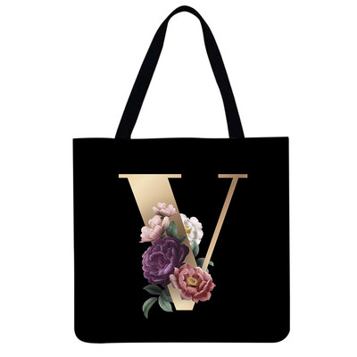 Γυναικείες τσάντες ώμου casual Τσάντες τσάντες λινό πάρτι Alphabet στάμπες Τσάντες τσάντες μεγάλης χωρητικότητας