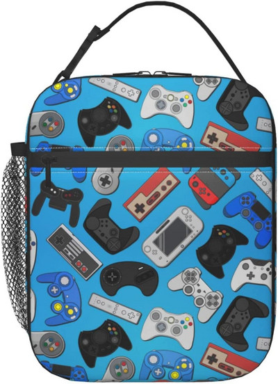 Kontroler za video igre Kutija za ručak Djeca Dječaci Djevojčice Izolirana torba za ručak za žene Muškarci Termalne torbe za ručak Bento kutija Kutija za ručak za odrasle