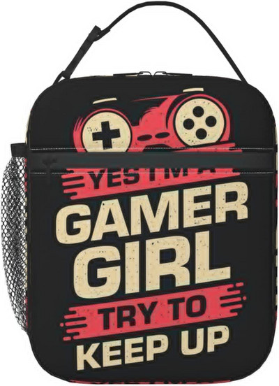 Kontroler za video igre Kutija za ručak Djeca Dječaci Djevojčice Izolirana torba za ručak za žene Muškarci Termalne torbe za ručak Bento kutija Kutija za ručak za odrasle