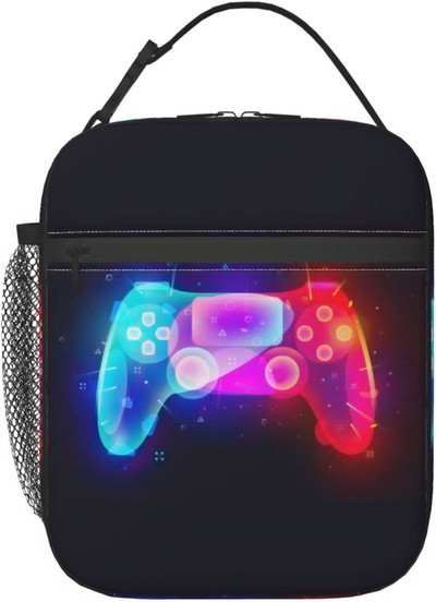 Kontroler za video igre Kutija za ručak Djeca Dječaci Djevojčice Izolirana torba za ručak za žene Muškarci Termalne torbe za ručak Bento kutija Kutija za ručak za odrasle