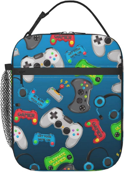 Kontroler za video igre Kutija za ručak Djeca Dječaci Djevojčice Izolirana torba za ručak za žene Muškarci Termalne torbe za ručak Bento kutija Kutija za ručak za odrasle