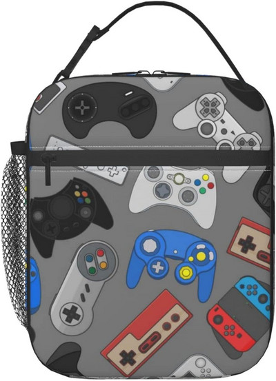 Kontroler za video igre Kutija za ručak Djeca Dječaci Djevojčice Izolirana torba za ručak za žene Muškarci Termalne torbe za ručak Bento kutija Kutija za ručak za odrasle