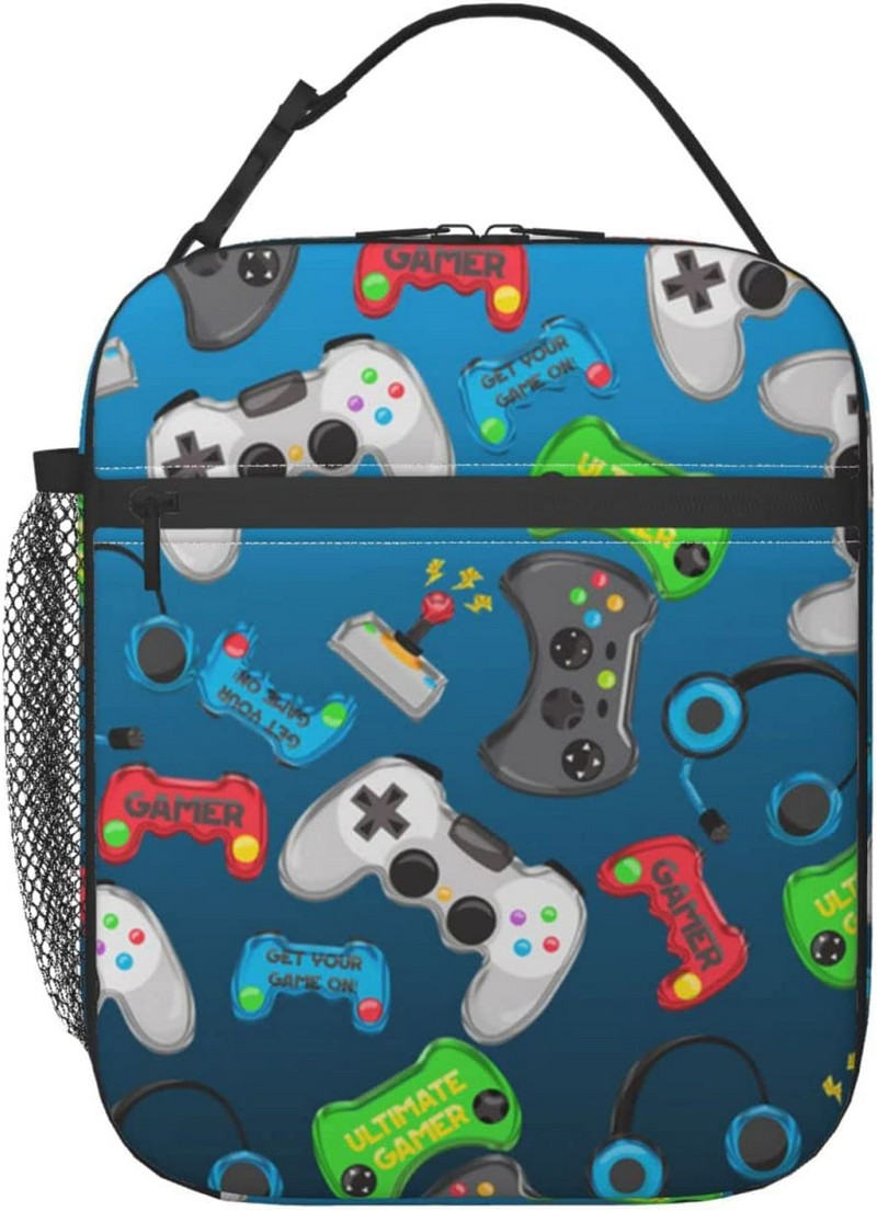 Kontroler za video igre Kutija za ručak Djeca Dječaci Djevojčice Izolirana torba za ručak za žene Muškarci Termalne torbe za ručak Bento kutija Kutija za ručak za odrasle