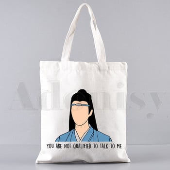 Anime Mo Dao Zu Shi Wei WuXian Lan Wangji Harajuku Τσάντες ώμου Casual Shopping Girls Handbag Γυναικεία Κομψή τσάντα από καμβά