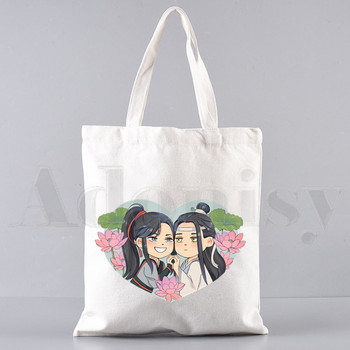 Anime Mo Dao Zu Shi Wei WuXian Lan Wangji Harajuku Τσάντες ώμου Casual Shopping Girls Handbag Γυναικεία Κομψή τσάντα από καμβά