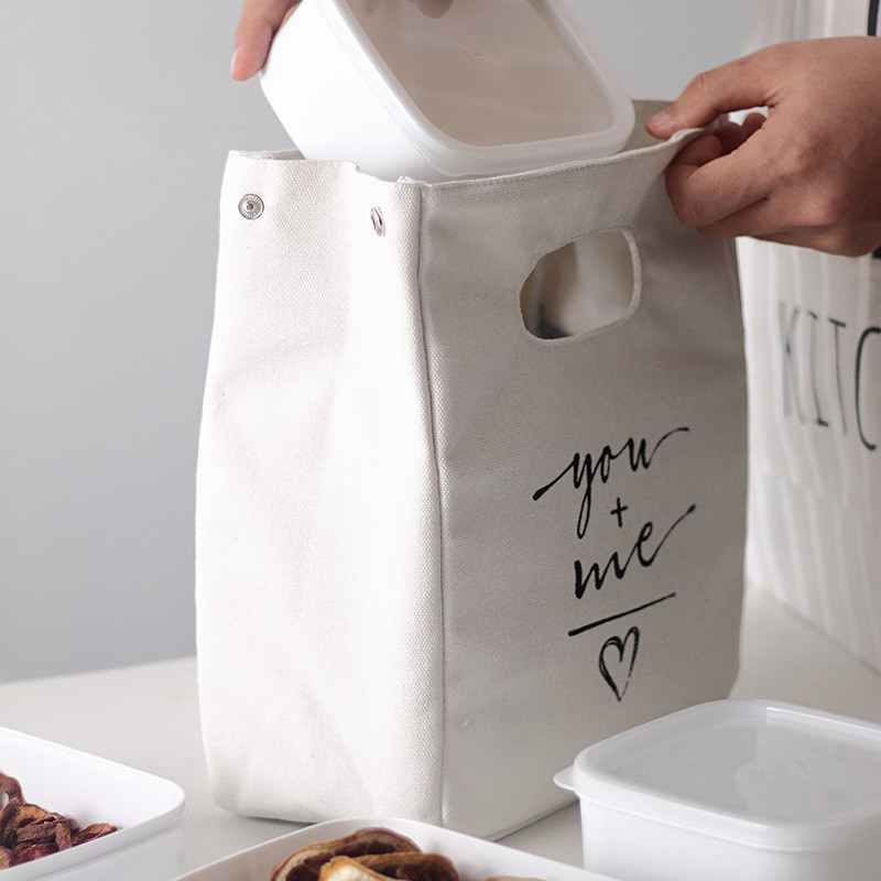 Japoniškas drobės izoliacinis pietų krepšys, didelės talpos nešiojamasis terminis piknikas Bento dėžutės aušintuvo krepšys maisto laikymo konteineris