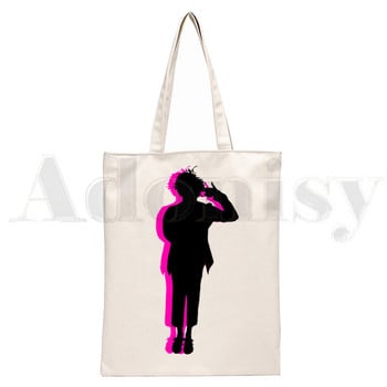 Yungblud Merch Harajuku Be Fookin Happy Printing Τσάντες Τσάντες ώμου Casual Shopping Girls Handbag Γυναικεία Κομψή τσάντα από καμβά