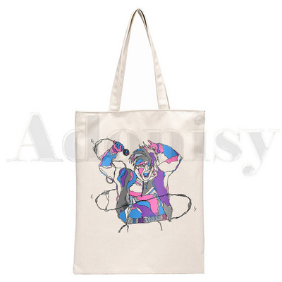 Yungblud Merch Harajuku Be Fookin Happy Printing Rokassomas Plecu somas Ikdienas iepirkšanās Meiteņu rokassomiņas Sievietēm Eleganta audekla soma