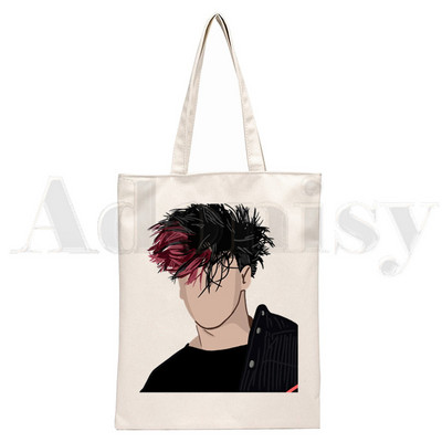 Yungblud Merch Harajuku Be Fookin Happy Printing Rokassomas Plecu somas Ikdienas iepirkšanās Meiteņu rokassomiņas Sievietēm Eleganta audekla soma