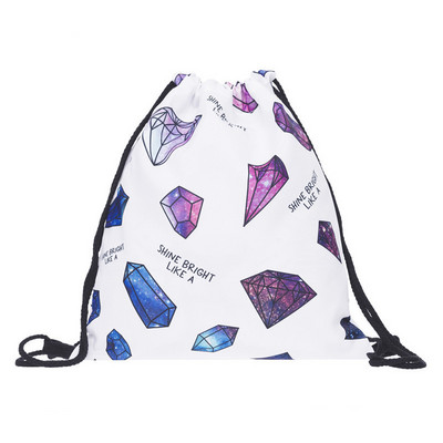 Kamuflažna torbica s uzicom Šarena lubenica Omlet Sladoled 3D ispisana torbica Slatka ruksak torbica Torbice za putovanja