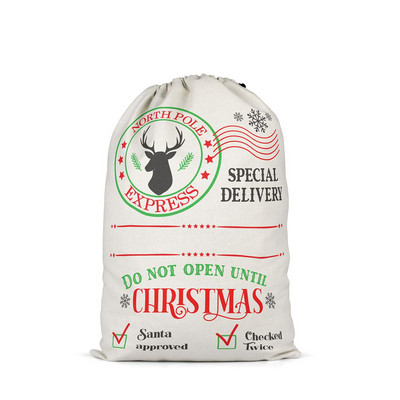 Christmas Elk Drawstring Poklon Bag Diy Greetings Candy Present Storage Pouch Kids Girl Letter Print Putni paket za pohranu 2022.