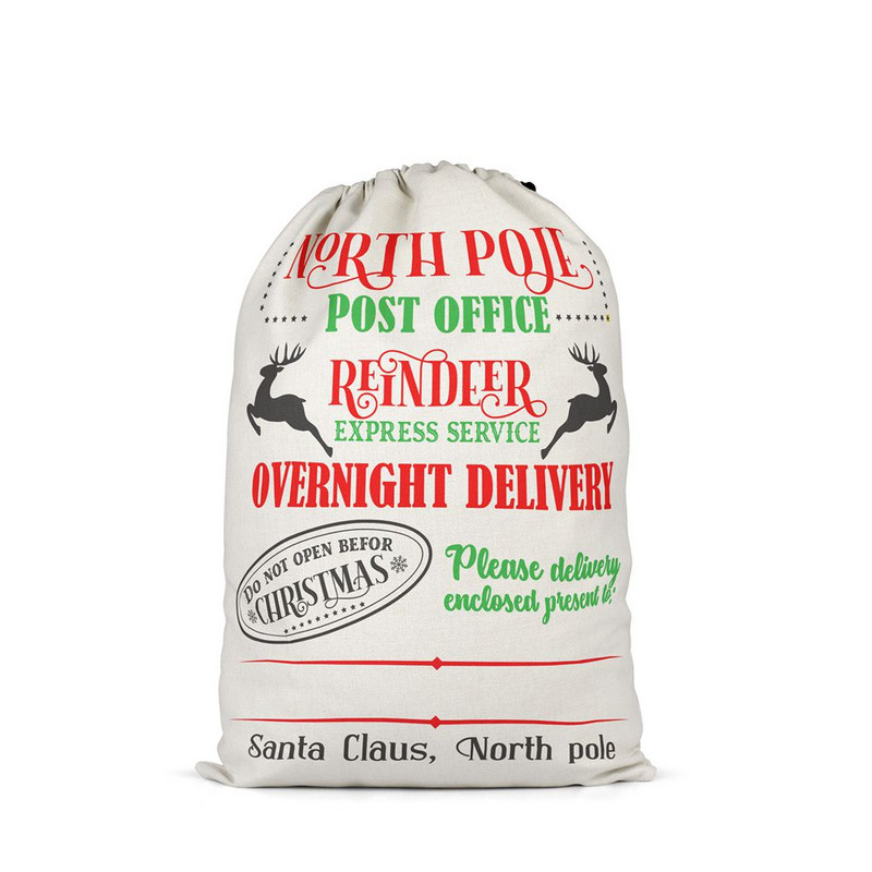 Christmas Elk Drawstring Poklon Bag Diy Greetings Candy Present Storage Pouch Kids Girl Letter Print Putni paket za pohranu 2022.