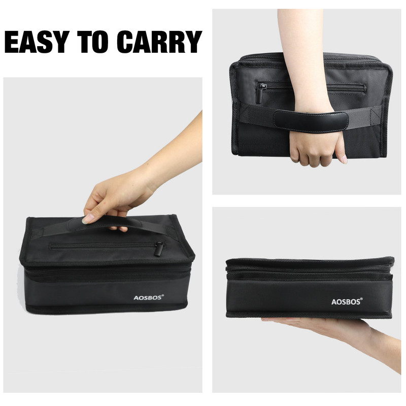 Aosbos Fashion hordozható négyzet alakú szigetelt vászon ebédtáska 2022 termikus élelmiszer piknik ebédtáska női gyerekeknek férfi hűtőtáska ebédlődobozban