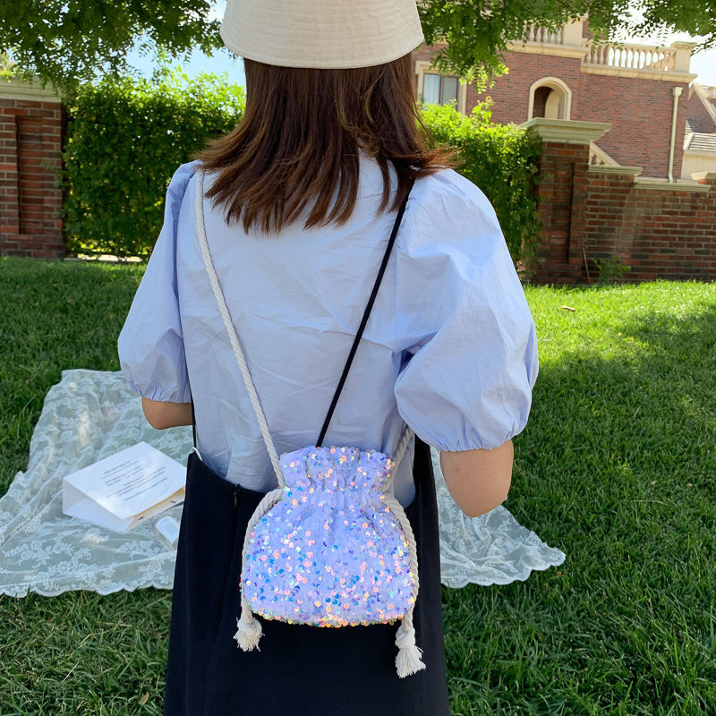 Virveliniai Krepšiai Blizgučiai Kryžminis Vakarėlis Pirkinių Piniginės Sukurtos Mažos Moteriškos Kaušeliai Mada Visoms rungtynėms Vasaros Laisvalaikis Ulzzang