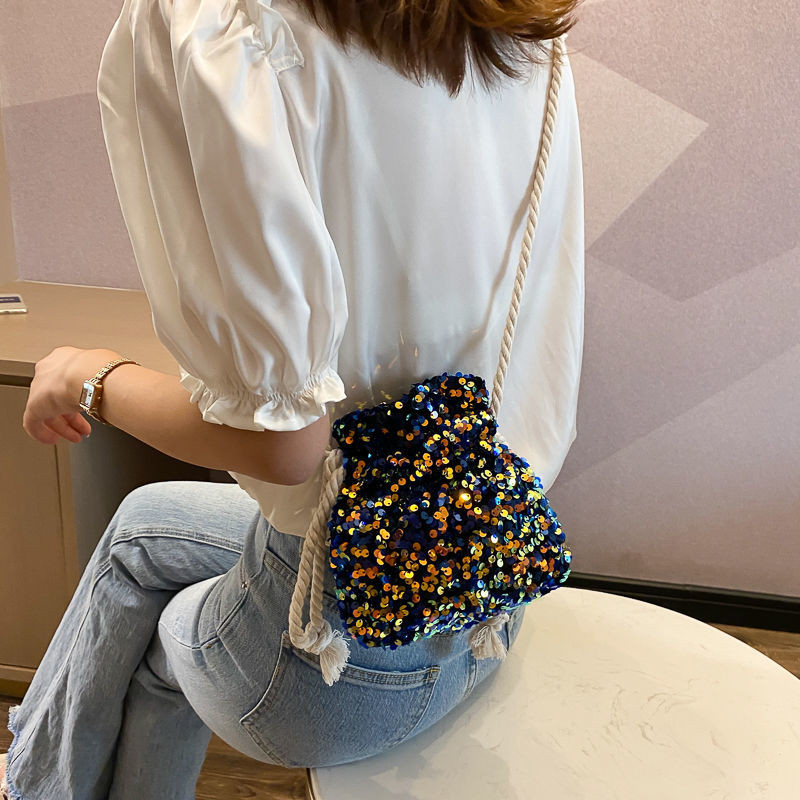 Virveliniai Krepšiai Blizgučiai Kryžminis Vakarėlis Pirkinių Piniginės Sukurtos Mažos Moteriškos Kaušeliai Mada Visoms rungtynėms Vasaros Laisvalaikis Ulzzang