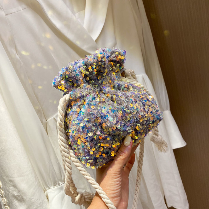 Virveliniai Krepšiai Blizgučiai Kryžminis Vakarėlis Pirkinių Piniginės Sukurtos Mažos Moteriškos Kaušeliai Mada Visoms rungtynėms Vasaros Laisvalaikis Ulzzang