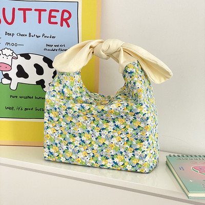 Hylhexyr naiste lõuendist lõunakott Armas jänesekõrv Bento kotid Mini käekott Töö õpilaste lõunakarbi klõpsuga suletav disain