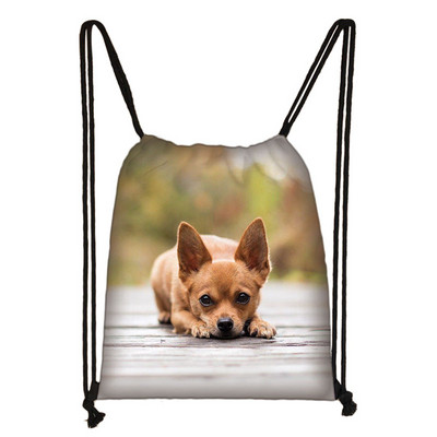 Kawaii pas Chihuahua torba s uzicom Žene Muškarci Modna torba za pohranu za putovanja Tinejdžeri Dječaci Djevojčice Ruksak Party Torbe za kupovinu