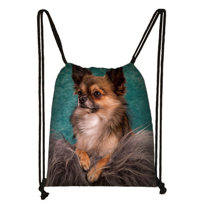 Kawaii pas Chihuahua torba s uzicom Žene Muškarci Modna torba za pohranu za putovanja Tinejdžeri Dječaci Djevojčice Ruksak Party Torbe za kupovinu