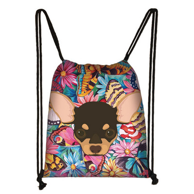 Kawaii pas Chihuahua torba s uzicom Žene Muškarci Modna torba za pohranu za putovanja Tinejdžeri Dječaci Djevojčice Ruksak Party Torbe za kupovinu