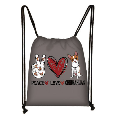 Kawaii pas Chihuahua torba s uzicom Žene Muškarci Modna torba za pohranu za putovanja Tinejdžeri Dječaci Djevojčice Ruksak Party Torbe za kupovinu