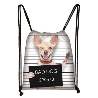 Kawaii pas Chihuahua torba s uzicom Žene Muškarci Modna torba za pohranu za putovanja Tinejdžeri Dječaci Djevojčice Ruksak Party Torbe za kupovinu