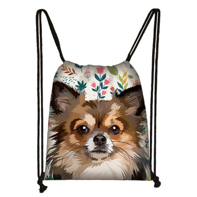 Kawaii pas Chihuahua torba s uzicom Žene Muškarci Modna torba za pohranu za putovanja Tinejdžeri Dječaci Djevojčice Ruksak Party Torbe za kupovinu