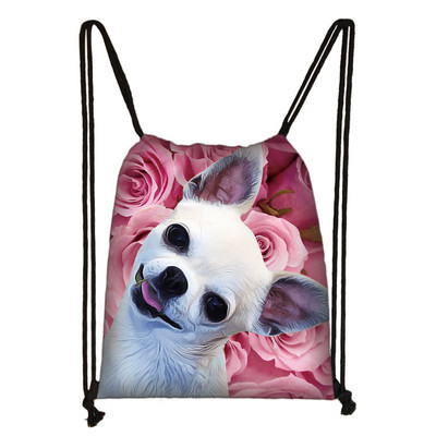 Kawaii pas Chihuahua torba s uzicom Žene Muškarci Modna torba za pohranu za putovanja Tinejdžeri Dječaci Djevojčice Ruksak Party Torbe za kupovinu