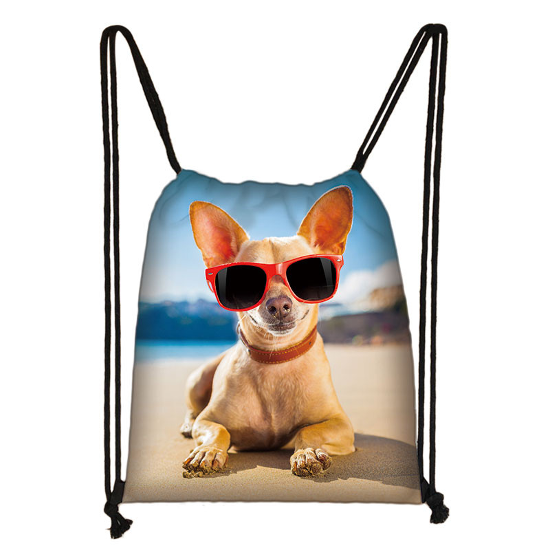 Kawaii pas Chihuahua torba s uzicom Žene Muškarci Modna torba za pohranu za putovanja Tinejdžeri Dječaci Djevojčice Ruksak Party Torbe za kupovinu