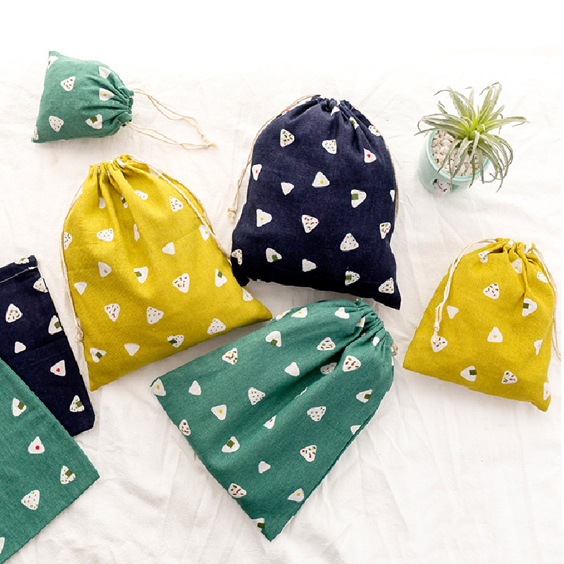 Lanena tkanina Vrećica za pohranjivanje donjeg rublja Čarape Organizator za nakit Kuhinjski ekološki držač za brašno Držač za rižu Torba za kupovinu