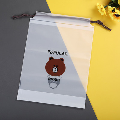 LAYRUSSI Prozirna kozmetička torbica Prijenosna putna torbica za pranje džepova Džepovi za pohranjivanje s uzicama Slatka šminka Prijenosna torbica za pranje