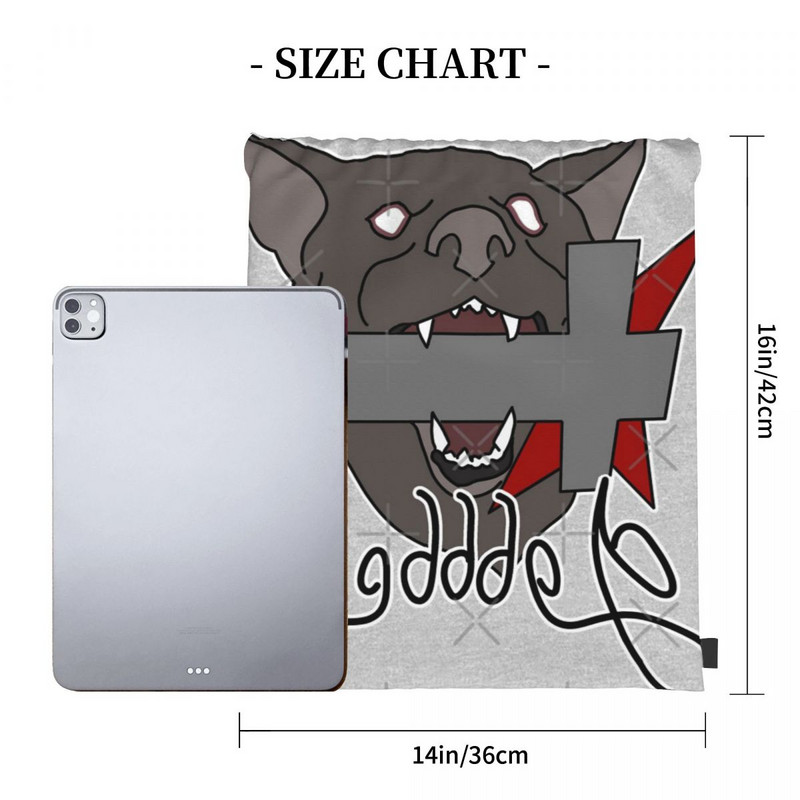 Lookism God Dog Hoodie Only On the Drawstring Torbe Ruksaci Školska ženska torba Ženski ruksak Školski ruksak