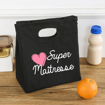 Super učiteljska funkcionalna rashladna kutija za ručak, prijenosne izolirane platnene torbe za ručak, termo školska torbica za pohranu hrane, darovi za učitelje