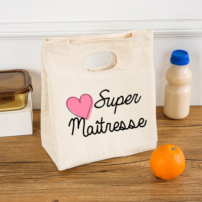 Super učiteljska funkcionalna rashladna kutija za ručak, prijenosne izolirane platnene torbe za ručak, termo školska torbica za pohranu hrane, darovi za učitelje