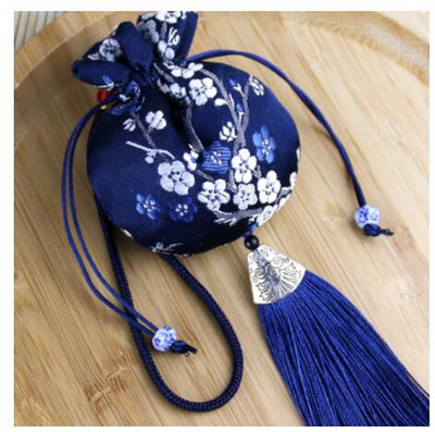 Temperamentum Tasak Divat Retro Brokát Hanfu Kiegészítők Autó akasztó Belső Dekoráció Hordozható tasak Ékszer Tárolótáskák