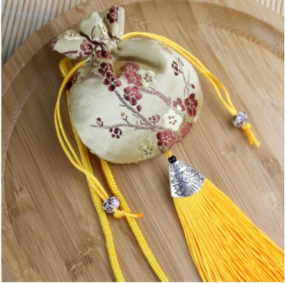 Temperamentum Tasak Divat Retro Brokát Hanfu Kiegészítők Autó akasztó Belső Dekoráció Hordozható tasak Ékszer Tárolótáskák