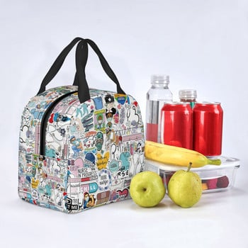 Doctors Nursing Nurse Insolated Lunch Bags Women Nurse Print Case Food Cooler Warm Bento Box for Kids Cute Lunch Box for School