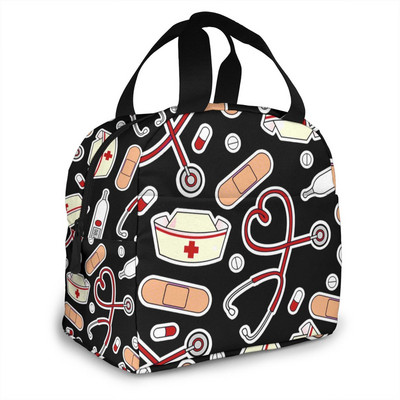 Liječnici njegovatelji medicinske sestre Izolirane torbe za ručak Žene medicinske sestre Kutija za hranu s printom Hladnjak Topla Bento kutija za djecu Slatka kutija za ručak za školu
