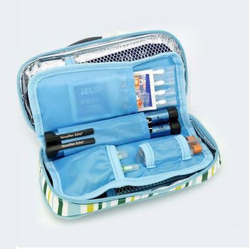 MegaWalke Insulin Cooler Bag Φορητή μονωμένη θήκη διαβητικής ινσουλίνης Cooler Box Bolsa Termica Αλουμινόχαρτο παγοθήκη