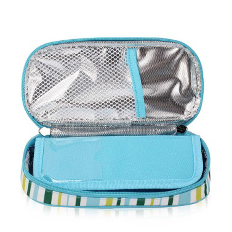 „MegaWalke“ insulino šaldymo krepšys, nešiojamasis izoliuotas diabetinis insulino kelioninis dėklas, aušintuvo dėžutė „Bolsa Termica“ aliuminio folijos ledo maišelis