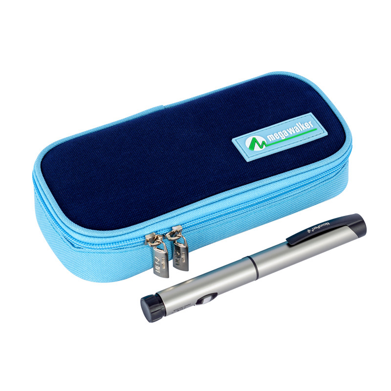 „MegaWalke“ insulino šaldymo krepšys, nešiojamasis izoliuotas diabetinis insulino kelioninis dėklas, aušintuvo dėžutė „Bolsa Termica“ aliuminio folijos ledo maišelis