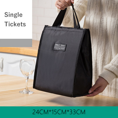 Nagy kapacitású termikus ebéddoboz táskák női gyerekeknek, oxfordi textil piknik élelmiszer Bento szigetelő hűtőtáska tárolótáska konténer