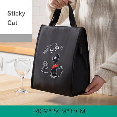 Nagy kapacitású termikus ebéddoboz táskák női gyerekeknek, oxfordi textil piknik élelmiszer Bento szigetelő hűtőtáska tárolótáska konténer