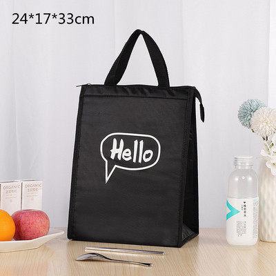 Nagy kapacitású termikus ebéddoboz táskák női gyerekeknek, oxfordi textil piknik élelmiszer Bento szigetelő hűtőtáska tárolótáska konténer