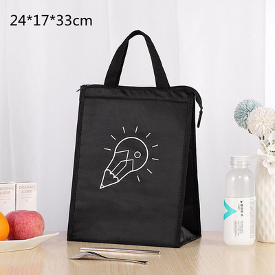 Nagy kapacitású termikus ebéddoboz táskák női gyerekeknek, oxfordi textil piknik élelmiszer Bento szigetelő hűtőtáska tárolótáska konténer