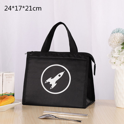 Nagy kapacitású termikus ebéddoboz táskák női gyerekeknek, oxfordi textil piknik élelmiszer Bento szigetelő hűtőtáska tárolótáska konténer